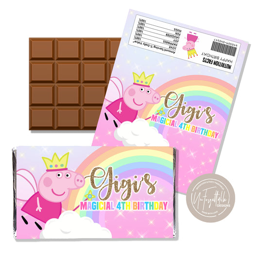 PEPPA PIG RAINBOW - CHOCOLATE WRAPPER