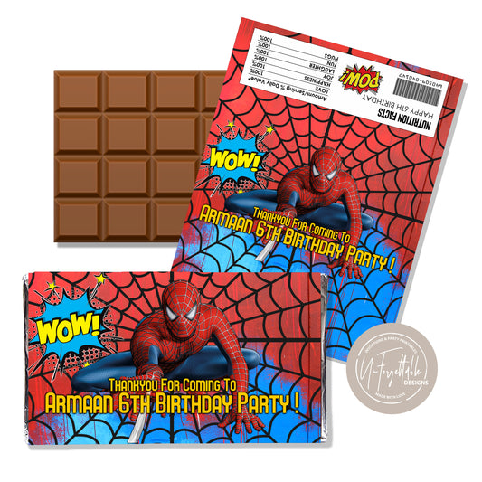 SPIDERMAN WEB - CHOCOLATE WRAPPER