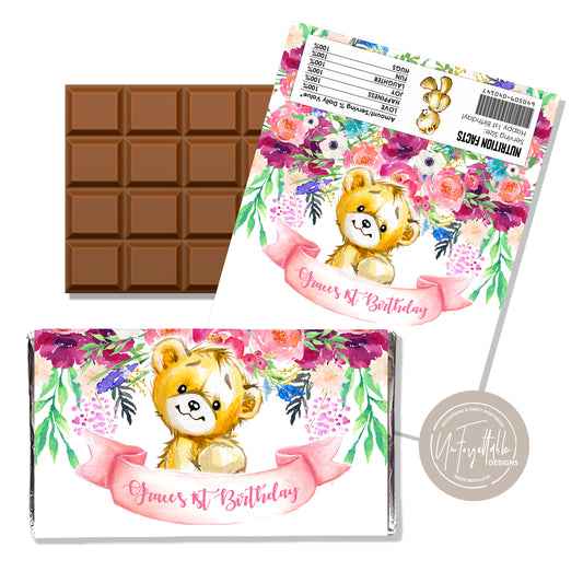 TEDDY BEAR GARDEN - CHOCOLATE WRAPPER