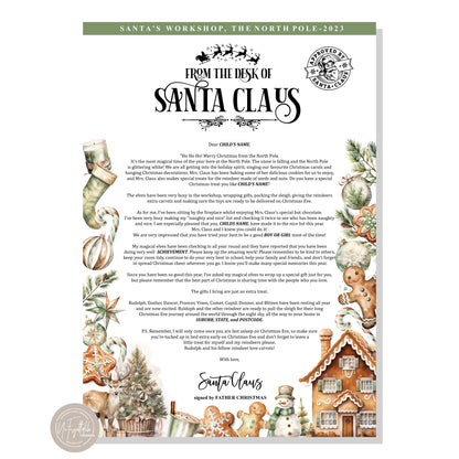 Letter from Santa Claus - BOHO DESIGN