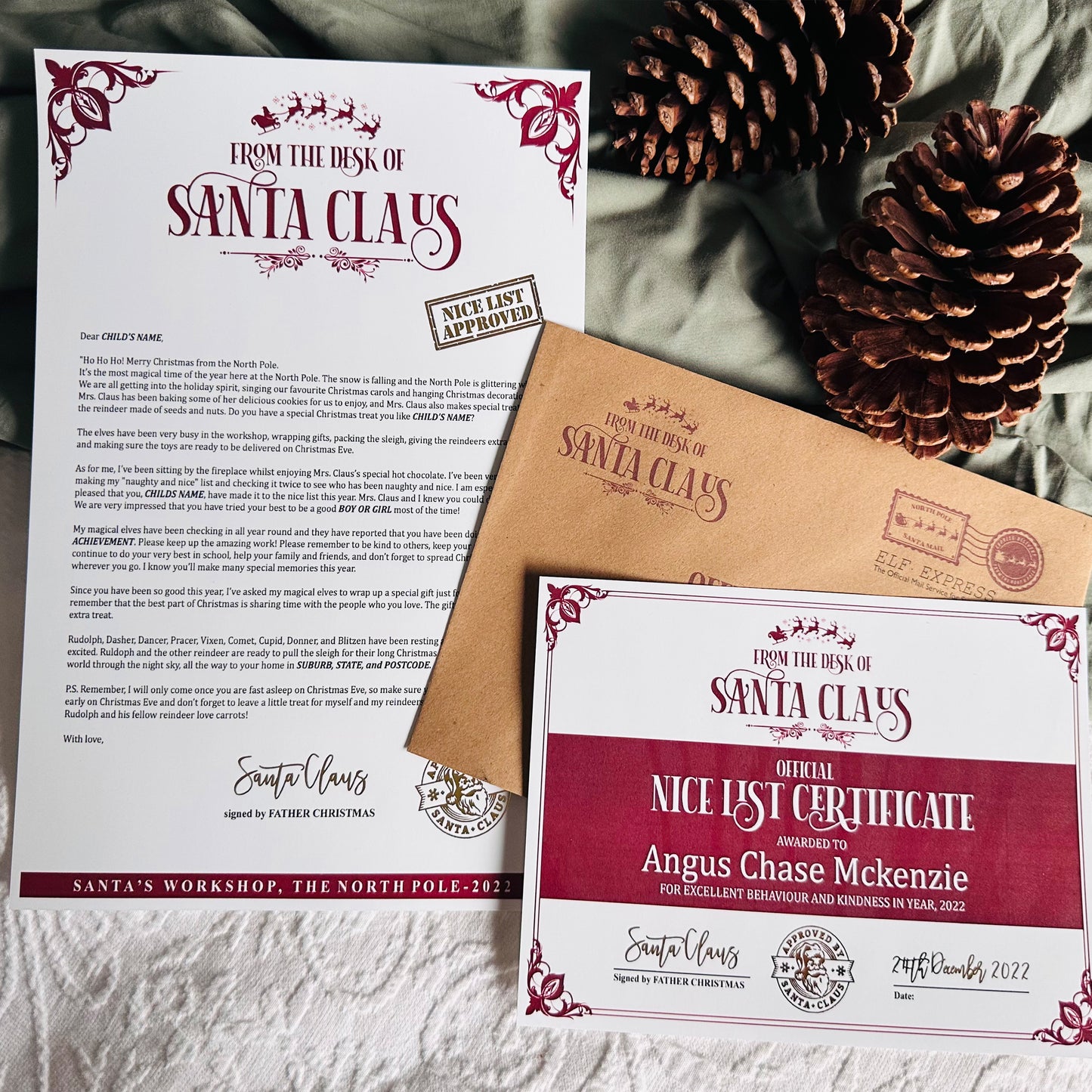 Letter from Santa Claus - RED DESIGN