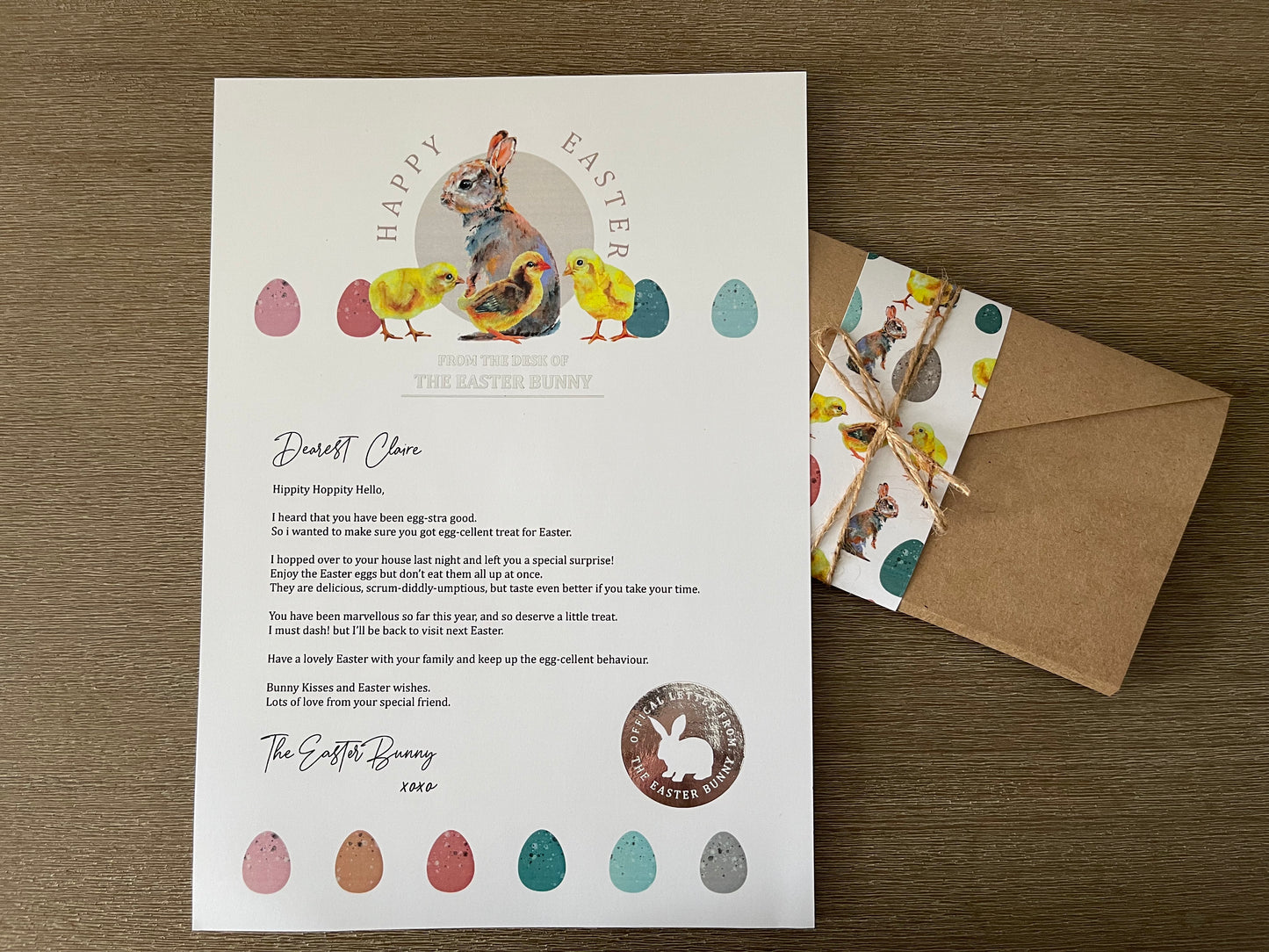 Easter Bunny Letters