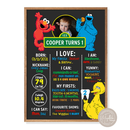 SESAME STREET - MILESTONE BOARD