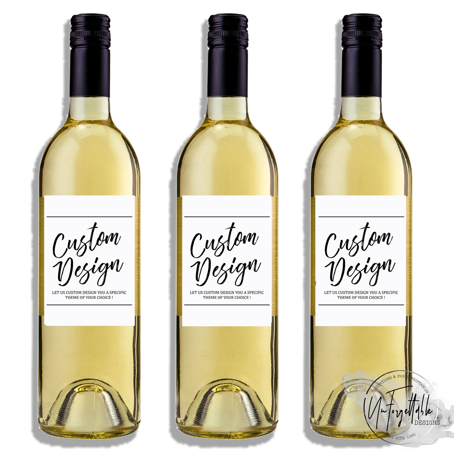 Teacher Gift Wine Label - Set of 4